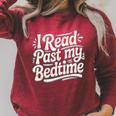 I Read Past My Bedtime Book Lover Reading Quote Premium Tri-Blend Raglan Sleeve Sweatshirt Heather Dust