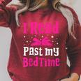 I Read Past My Bedtime Books Lover Bookworm Bookaholic Raglan Sleeve Sweatshirt Heather Dust