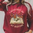 I Read Past My Bedtime Floral Book Lover Bookworm Raglan Sleeve Sweatshirt Heather Dust I Read Past My Bedtime Floral Book Lover Bookworm Raglan Sleeve Sweatshirt Heather Dust