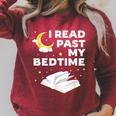 I Read Past My Bedtime Shirts For Book Reader Raglan Sleeve Sweatshirt Heather Dust