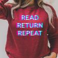 Read Return Repeat Bookworm Reading Teacher Librarian Book Raglan Sleeve Sweatshirt Heather Dust Read Return Repeat Bookworm Reading Teacher Librarian Book Raglan Sleeve Sweatshirt Heather Dust
