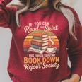If You Can Read This Shirt Book Down Raglan Sleeve Sweatshirt Heather Dust