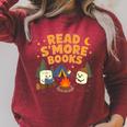 Read S'More Books Camping Outdoors Travel Campfire Smores Raglan Sleeve Sweatshirt Heather Dust Read S'More Books Camping Outdoors Travel Campfire Smores Raglan Sleeve Sweatshirt Heather Dust