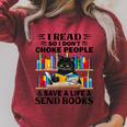 I Read So I Don't Choke People Save A Life Send Books Raglan Sleeve Sweatshirt Heather Dust