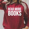 Reader Book Lover Read More Books Raglan Sleeve Sweatshirt Heather Dust