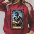 The Reader Dragon Fantasy Book Lover Tarot Card Premium Tri-Blend Raglan Sleeve Sweatshirt Heather Dust The Reader Dragon Fantasy Book Lover Tarot Card Premium Tri-Blend Raglan Sleeve Sweatshirt Heather Dust