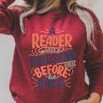 A Reader Lives A Thousand Lives Before He Dies Book Lover Raglan Sleeve Sweatshirt Heather Dust
