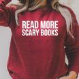 Reader Read More Scary Books Raglan Sleeve Sweatshirt Heather Dust