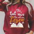 Readerrat Books Die Tut Nix Die Will Nur Lesen Raglan Sleeve Sweatshirt Heather Dust Readerrat Books Die Tut Nix Die Will Nur Lesen Raglan Sleeve Sweatshirt Heather Dust