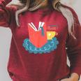 Readers Gonna Read Book Lover Coffee Lazy Weekend Raglan Sleeve Sweatshirt Heather Dust