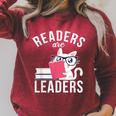 Readers Are Leaders Book Reading Raglan Sleeve Sweatshirt Heather Dust Readers Are Leaders Book Reading Raglan Sleeve Sweatshirt Heather Dust