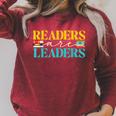 Readers Are Leaders Books Librarian Library Book Lover Raglan Sleeve Sweatshirt Heather Dust Readers Are Leaders Books Librarian Library Book Lover Raglan Sleeve Sweatshirt Heather Dust