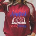 Reading Make America Read Again Book Lover Raglan Sleeve Sweatshirt Heather Dust