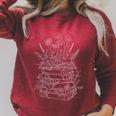 Reading Book Lover & Floral Minimalist And Romantic Premium Tri-Blend Raglan Sleeve Sweatshirt Heather Dust
