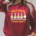 Reading Book Lover Bookish Reader Silly Goose Book Club Raglan Sleeve Sweatshirt Heather Dust Reading Book Lover Bookish Reader Silly Goose Book Club Raglan Sleeve Sweatshirt Heather Dust