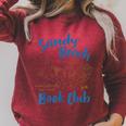 Reading Book Lover Bookish Summer Sandy A Beach Book Club Raglan Sleeve Sweatshirt Heather Dust