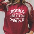 Reading Book Lover Literacy Librarian Books Raglan Sleeve Sweatshirt Heather Dust