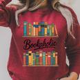 Reading As a Bookaholic For Book Lovers Raglan Sleeve Sweatshirt Heather Dust