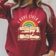 Reading Books Read Library Nerd Geek Literature Bookworm Raglan Sleeve Sweatshirt Heather Dust
