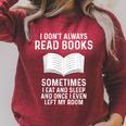 Reading Books Saying Quote For Girls Boys Men Women Raglan Sleeve Sweatshirt Heather Dust