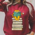 Reading Cat Book & Tea Lover Raglan Sleeve Sweatshirt Heather Dust Reading Cat Book & Tea Lover Raglan Sleeve Sweatshirt Heather Dust