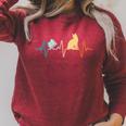 Reading Cat Heartbeat Book & Cat Lover Raglan Sleeve Sweatshirt Heather Dust Reading Cat Heartbeat Book & Cat Lover Raglan Sleeve Sweatshirt Heather Dust