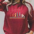 Reading Evolution Retro Books Hobby Reading Raglan Sleeve Sweatshirt Heather Dust