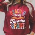 Reading Is My Favorite Sport Book Lover Quote Groovy Raglan Sleeve Sweatshirt Heather Dust Reading Is My Favorite Sport Book Lover Quote Groovy Raglan Sleeve Sweatshirt Heather Dust