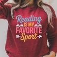 Reading Is My Favorite Sport Book Lover Saying Raglan Sleeve Sweatshirt Heather Dust Reading Is My Favorite Sport Book Lover Saying Raglan Sleeve Sweatshirt Heather Dust