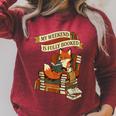 Reading Fox My Weekend Is Fully Booked Book Lover Raglan Sleeve Sweatshirt Heather Dust