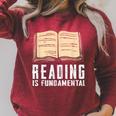 Reading Fundamental Books Lover Bookworm Reader Literature Raglan Sleeve Sweatshirt Heather Dust Reading Fundamental Books Lover Bookworm Reader Literature Raglan Sleeve Sweatshirt Heather Dust