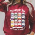 Reading Is My Jam Book Lover Pun Librarian Bookworm Premium Tri-Blend Raglan Sleeve Sweatshirt Heather Dust Reading Is My Jam Book Lover Pun Librarian Bookworm Premium Tri-Blend Raglan Sleeve Sweatshirt Heather Dust