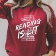 Reading Is Lit Book Lover Reading Teacher For Men Women Kids Raglan Sleeve Sweatshirt Heather Dust Reading Is Lit Book Lover Reading Teacher For Men Women Kids Raglan Sleeve Sweatshirt Heather Dust