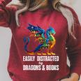 Reading Lover Easily Distracted By Dragons And Books Dragon Raglan Sleeve Sweatshirt Heather Dust Reading Lover Easily Distracted By Dragons And Books Dragon Raglan Sleeve Sweatshirt Heather Dust