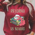 Reading Is Magic Book Reader Raglan Sleeve Sweatshirt Heather Dust