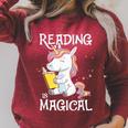 Reading Is Magical Book Lover Unicorn English Teacher Girls Raglan Sleeve Sweatshirt Heather Dust Reading Is Magical Book Lover Unicorn English Teacher Girls Raglan Sleeve Sweatshirt Heather Dust