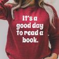 Reading Men Women Kids It's A Good Day To Read A Book Raglan Sleeve Sweatshirt Heather Dust Reading Men Women Kids It's A Good Day To Read A Book Raglan Sleeve Sweatshirt Heather Dust