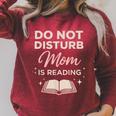 Reading Mom Bookish Mother Book Lover Raglan Sleeve Sweatshirt Heather Dust