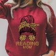 Reading Mom Books Lover Mom Library Mother's Day Raglan Sleeve Sweatshirt Heather Dust Reading Mom Books Lover Mom Library Mother's Day Raglan Sleeve Sweatshirt Heather Dust