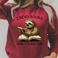 Reading I Read Books Like Its My JobSloth Animal Raglan Sleeve Sweatshirt Heather Dust Reading I Read Books Like Its My JobSloth Animal Raglan Sleeve Sweatshirt Heather Dust