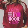 Reading Reader Crazy Book Lady English Teacher Raglan Sleeve Sweatshirt Heather Dust Reading Reader Crazy Book Lady English Teacher Raglan Sleeve Sweatshirt Heather Dust