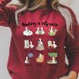 Reading Is Self-Care Silly-Goose Reading Book Bookish Reader Raglan Sleeve Sweatshirt Heather Dust