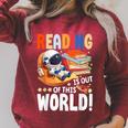 Reading Space Exploration Book Astronomy Lover Bookworm Raglan Sleeve Sweatshirt Heather Dust Reading Space Exploration Book Astronomy Lover Bookworm Raglan Sleeve Sweatshirt Heather Dust
