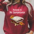 Reading Is My Superpower Book Lover Raglan Sleeve Sweatshirt Heather Dust Reading Is My Superpower Book Lover Raglan Sleeve Sweatshirt Heather Dust