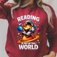Reading Is Out Of This World Astronaut Book Lover Teacher Raglan Sleeve Sweatshirt Heather Dust Reading Is Out Of This World Astronaut Book Lover Teacher Raglan Sleeve Sweatshirt Heather Dust