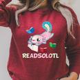 Readsolotl Axolotls Funny Kids Reading Fish Books Lizard Raglan Sleeve Sweatshirt Heather Dust Readsolotl Axolotls Funny Kids Reading Fish Books Lizard Raglan Sleeve Sweatshirt Heather Dust