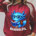 Readsolotl Blue Kawaii Axolotl Book Lover Reading Raglan Sleeve Sweatshirt Heather Dust Readsolotl Blue Kawaii Axolotl Book Lover Reading Raglan Sleeve Sweatshirt Heather Dust