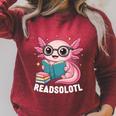 Readsolotl Kawaii Axolotl Reading Book Lover Raglan Sleeve Sweatshirt Heather Dust Readsolotl Kawaii Axolotl Reading Book Lover Raglan Sleeve Sweatshirt Heather Dust