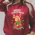 Reindeer Merry Christmas Books Matching Men Women Kids Raglan Sleeve Sweatshirt Heather Dust Reindeer Merry Christmas Books Matching Men Women Kids Raglan Sleeve Sweatshirt Heather Dust