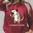 I Require Books Raglan Sleeve Sweatshirt Heather Dust